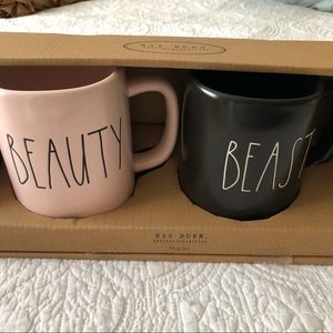 RAE DUNN gift Set Beauty & the Beast Coffee
